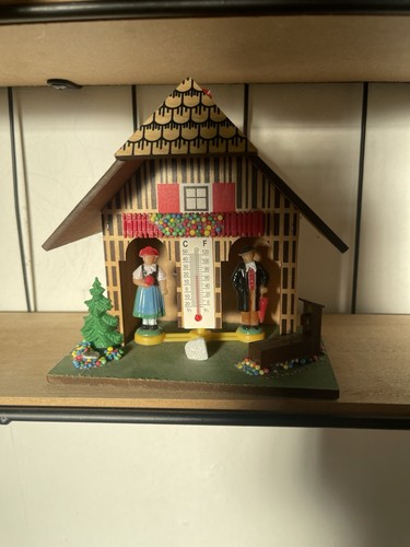 Vintage german weather house - weather,