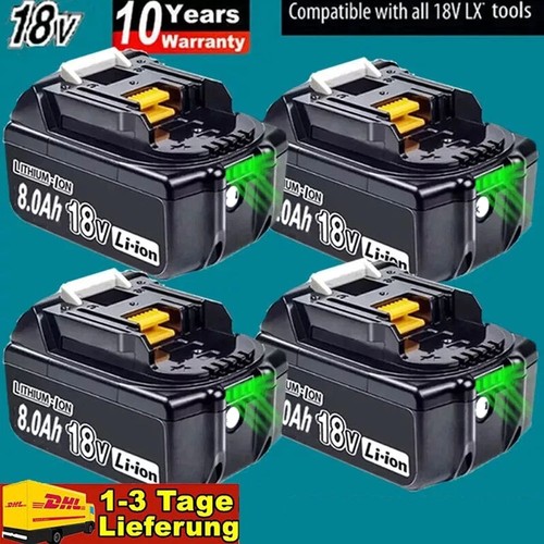 Pour makita bl1860b 18v - makita, 8ah