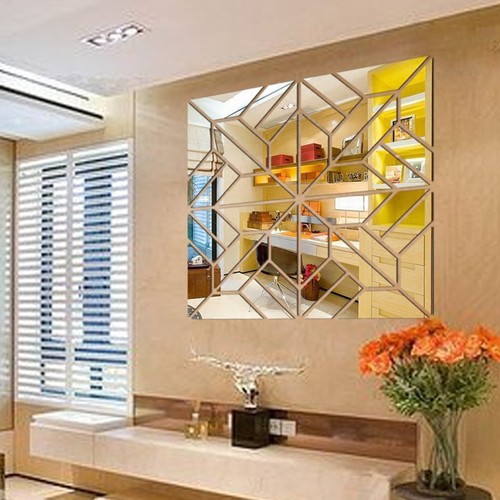 Stickers muraux miroir 4pcs - stickers,