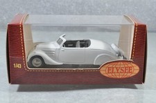 BC193 Elysee #ELY532 1:43 1936 Peugeot 402 Eclipse - Enclosed Roof - White A+/A