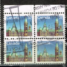 Canada Ottava Famous Architecture stamps block 1987
