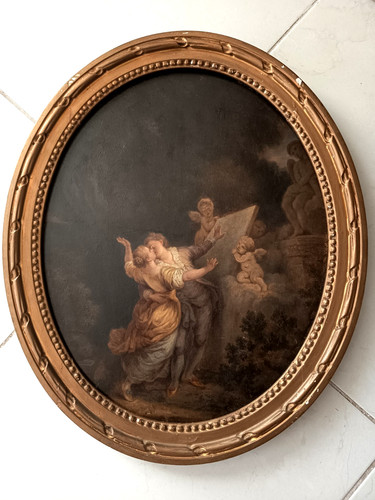 Huile sur panneau - huile,