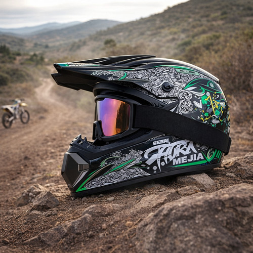 Casque moto enfant - moto,