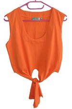 T shirt. Debardeur Orange avec