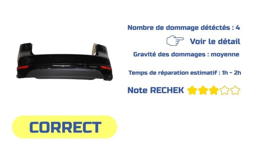 Pare choc arriere volkswagen - choc,