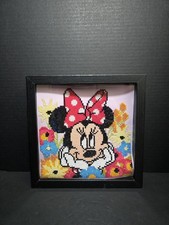 Vervaco Diamond Painting: Disney Minnie Daydreaming In Black Frame 