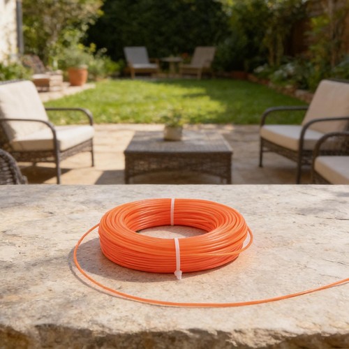 Ligne nylon orange vert - de,