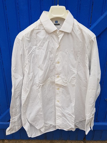 Chemise vintage blanc coton