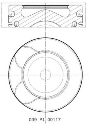 Mahle piston for - piston, c4