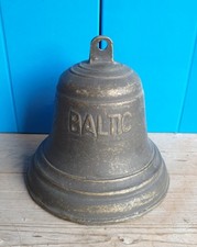 CLOCHE À PIQUER LES QUARTS BRONZE BATEAU BALTIC 1864 HAUTEUR 17 cm