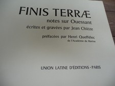FINIS TERRAE notes sur