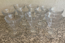 Lot of 10 Antique Bistro Glasses