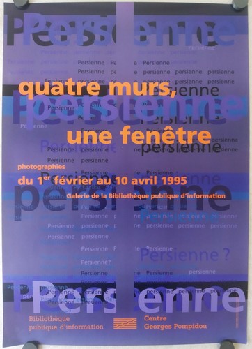 Persienne affiche originale - persienne,