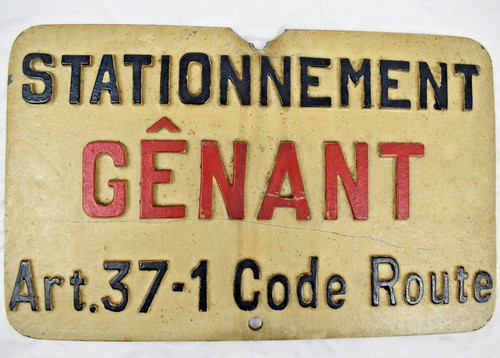 Ancienne plaque fonte - ancienne, d