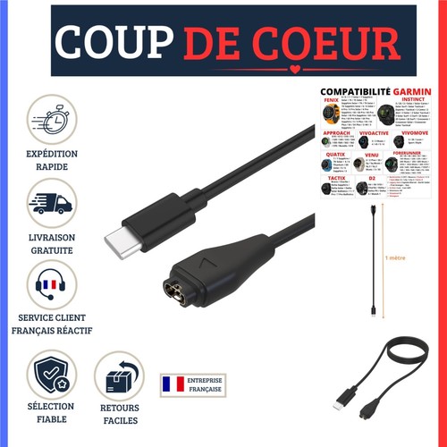 Câble usb recharge garmin - câble, usb-c