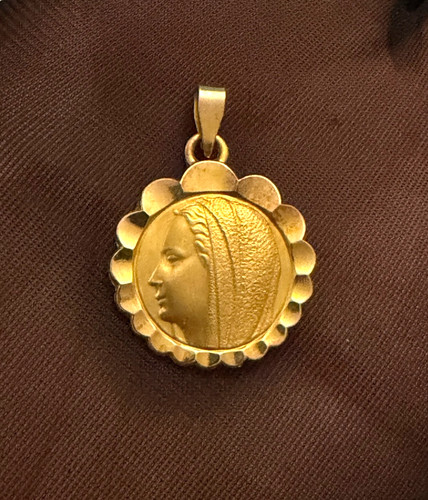 Ancien pendentif baptème - pendentif, de