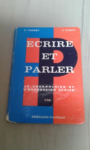 Manuel scolaire ancien ecrire - manuel,