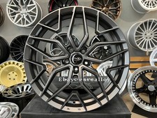 4 x 19 Inch 5x114.3 Atmos Style Satin Gunmetal Roues : Pour Lexus Mazda