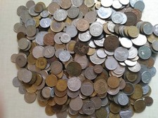 lot de 100 pièces de monnaies anciennes étrangères