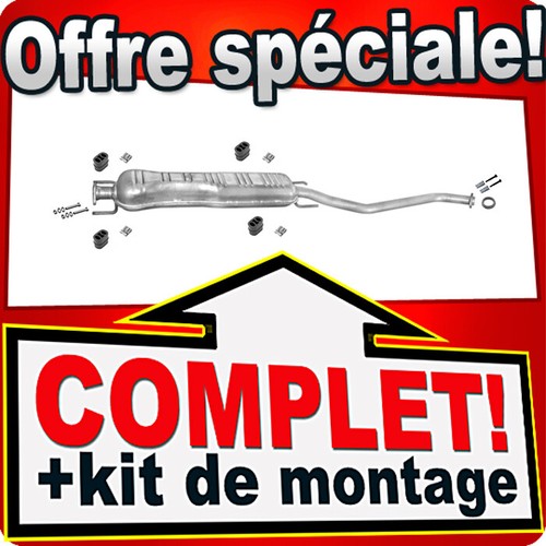 Silencieux intermédiaire pour - silencieux,