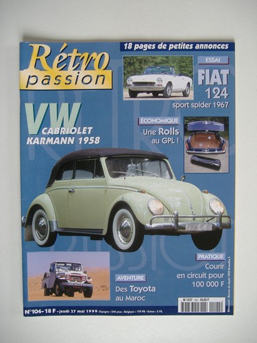 Retropassion 104 cox - vw,