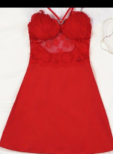 Robe nuit rouge - robe,