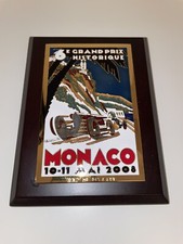 Plaque Émaillée Formule 1 Historique Monaco 2008