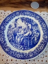 Grande Assiette/Plat Bleu de