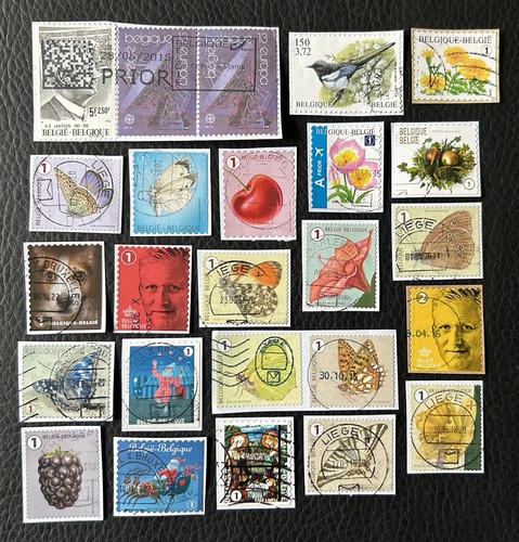 Lot timbres de belgique - de, 25