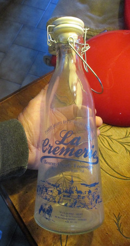 Bouteille lait verre - de,