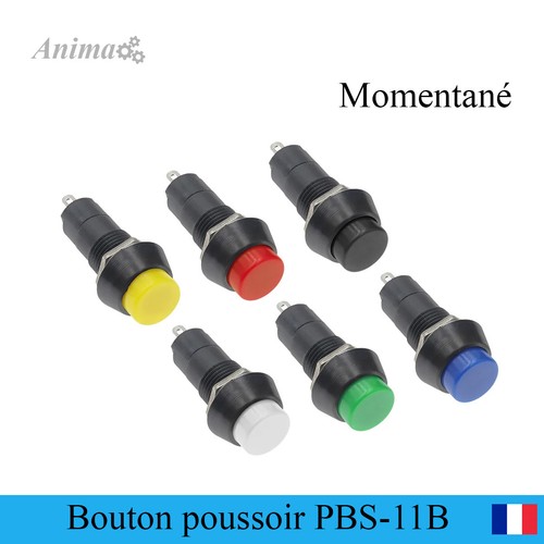 Bouton poussoir 12mm - poussoir, de