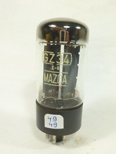 one GZ34 Mazda rectifier valve, tested NOS tube, code f32 B6A1, made by Mullard