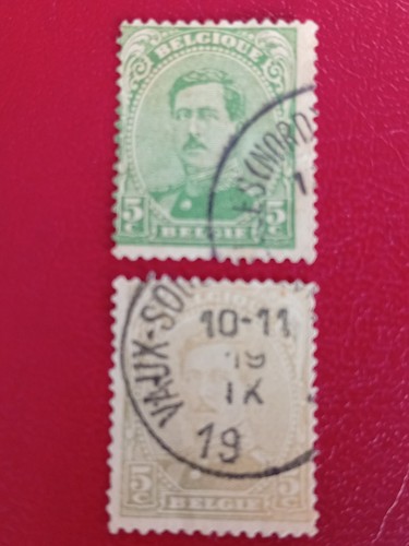 Timbres belgique variante - belgique,