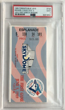 Toronto Blue Jays 1st Game Sky Dome Stadium Debut MLB Ticket Stub PSA 6/5/1989