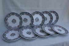 10 assiettes dessert GIEN service Dionysos diamètre 22,5 cm