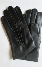 GANTS EN CUIR. NOIRS. taille