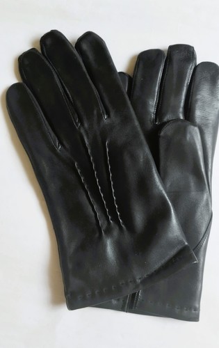 Gants cuir noirs taille - gants,