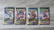 Lot Of 4 Pokemon Master's Way Boosters Sealed Fr 