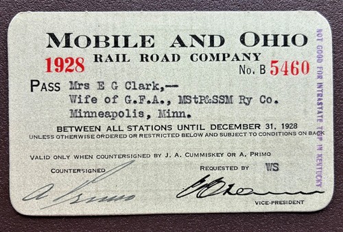 Railroad pass mobile - mobile, &