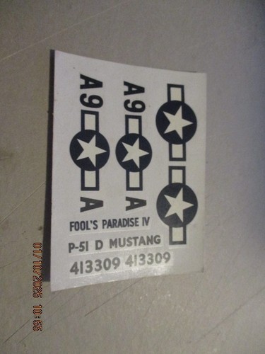 Décal 925 maquette p 51d - décal, p-51d