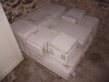 Pierre de Bourgogne Dalles neuves en opus romain