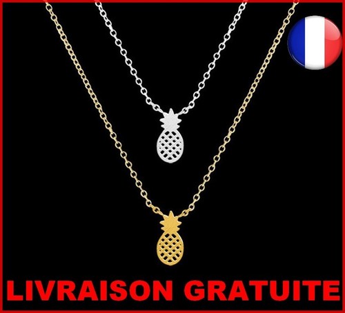 Collier ananas chaine - ananas,
