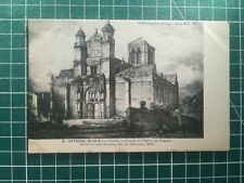 sb386 CPA BE circa 1900 Yvelines church Vétheuil drawing by Jean Grappin