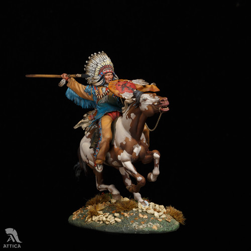 Soldat miniature peint sioux - miniature,