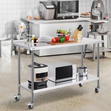 VEVOR Table de Travail en Inox