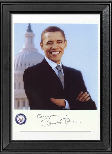 Barack obama autographe avec - obama,