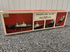 Vintage BILLING BOATS Model ZWARTE ZEE no. 486 in Box Made in Denmark OPEN BOX