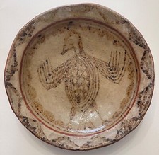 Plat berbère décor oiseau