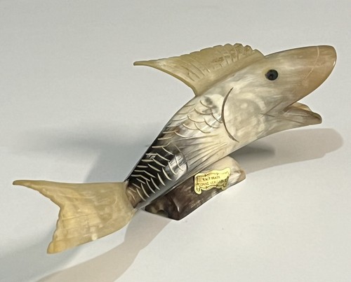 Sculpture poisson corne - sculpture,