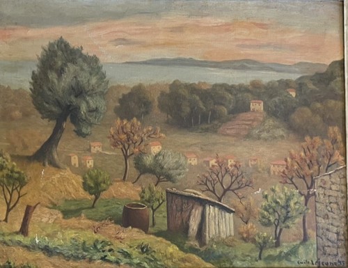 Cote azur 1945 signé - d’azur,